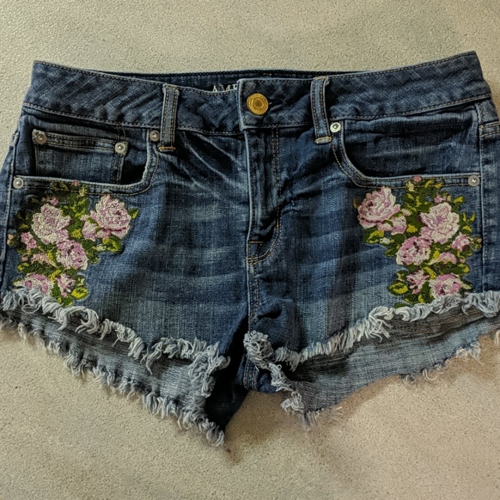 Americana eagle festival shorts with design